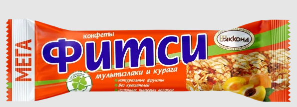 Конфеты Фитси мультизлаки и курага МЕГА 3кг (Акконд)