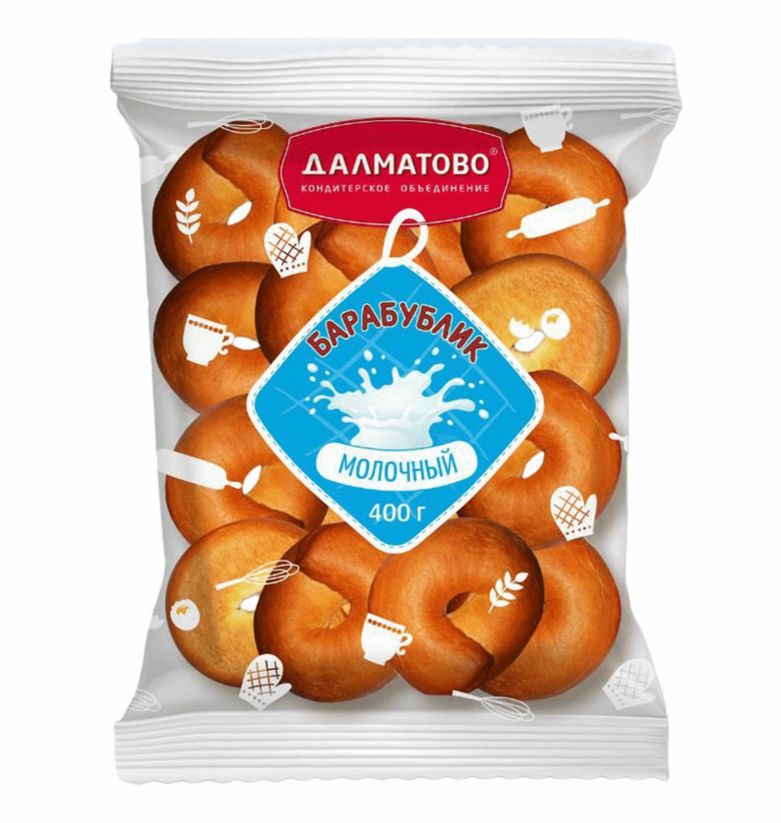 Бублик Барабублик молочный 400гр*8ш (Далматово)