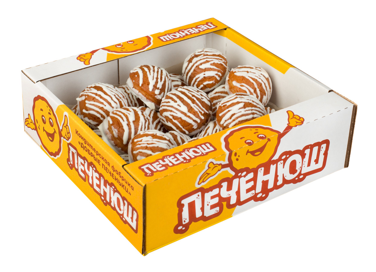 Печенье Печкис в белой глазури 0,350кг