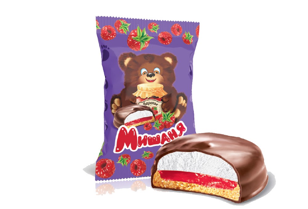 Десерт Мишаня с малин. вареньем 1,0кг (Донко)