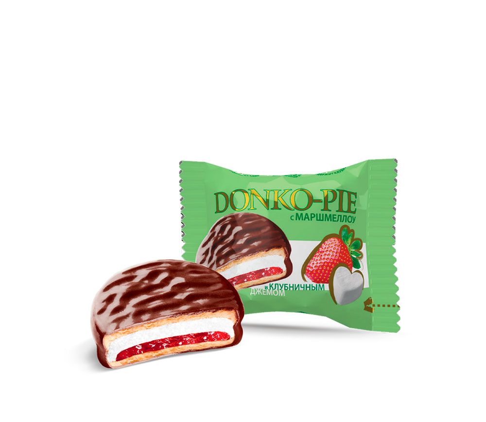 Печенье сэн Dessert Donko-Pie маршм и клубника 1,5кг