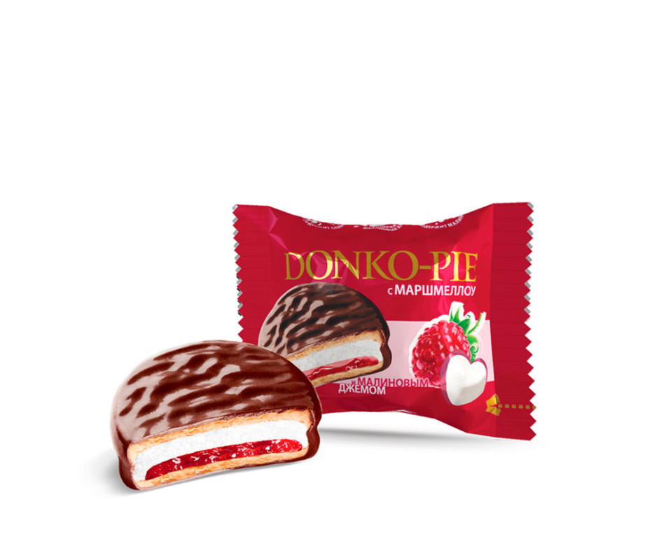 Печенье сэн Dessert Donko-Pie маршм и малина 1,5кг