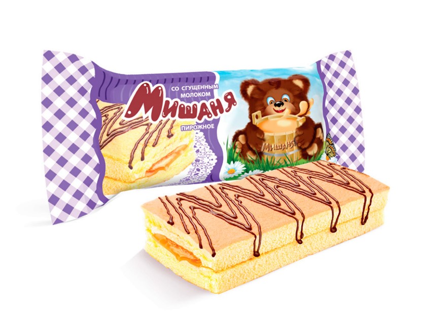 Пирожное Мишаня со сгущ.молоком 1,75кг (Донко)
