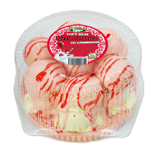 Торт Клубника со сливками 380г (Ихлас)