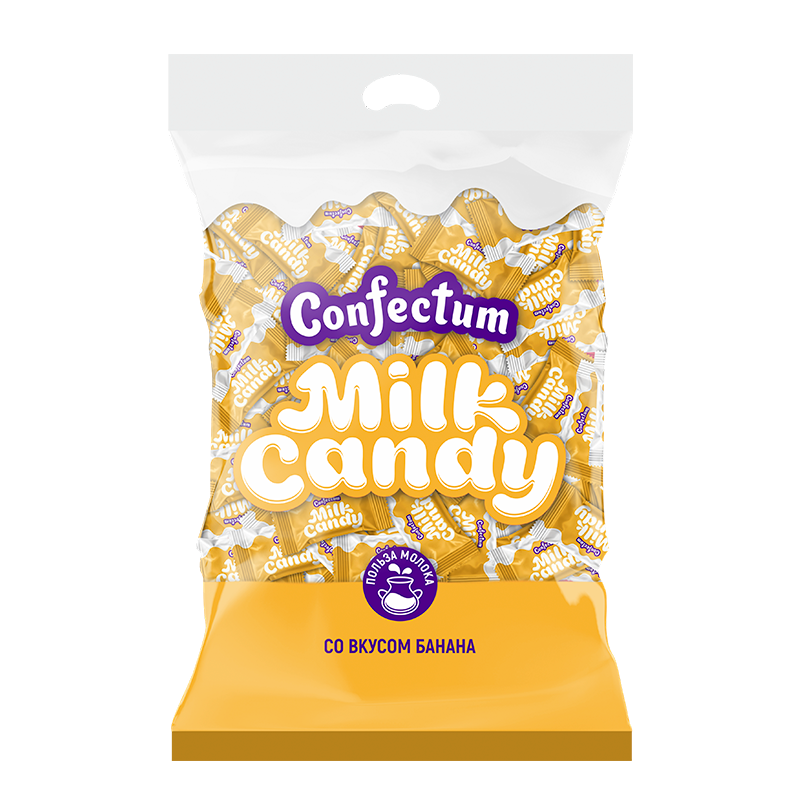 Карамель Confectum Milk Candy Банан 0,5кг-6шт