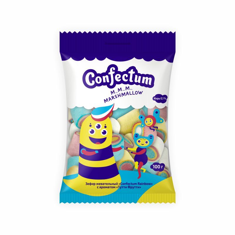 Маршмеллоу Confectum Rainbow 0,1кг-24шт