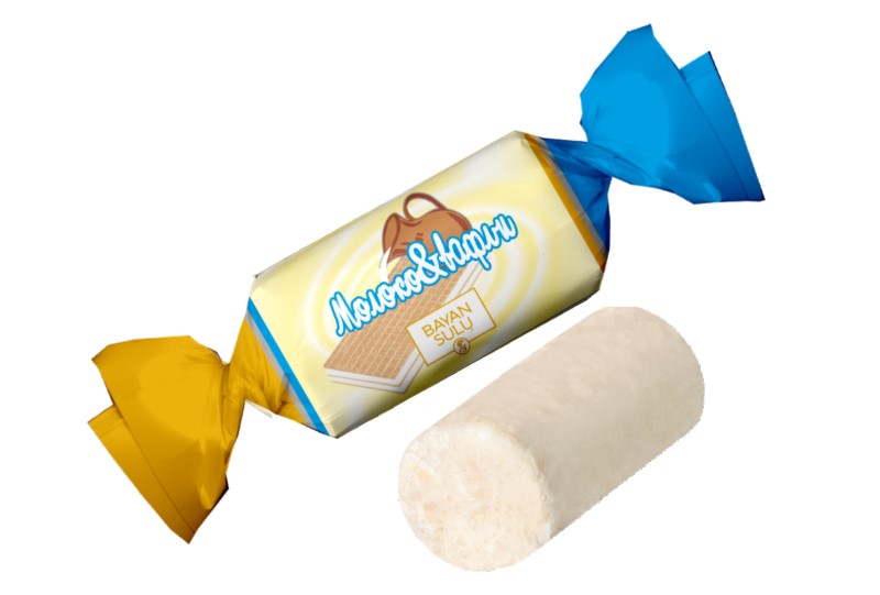 Конфеты Молоко и вафли__6кг (Костанай)