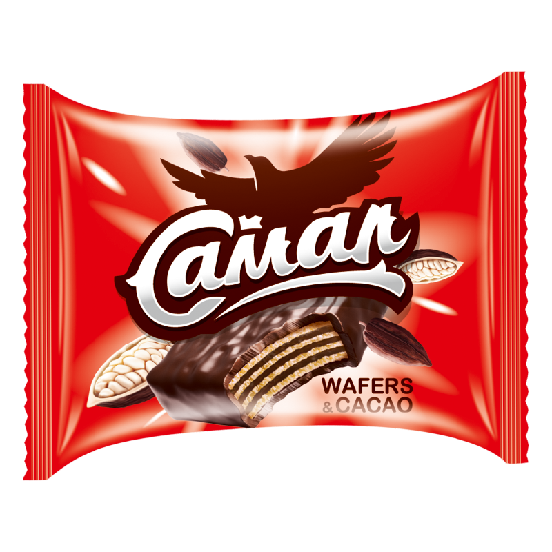 Конфеты Самал Wafers&cacao 0,5кг-5шт (Костанай)