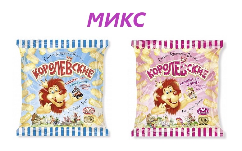 Кук палочки Сюрпризы короЛЕВские МИКС 70г-20ш