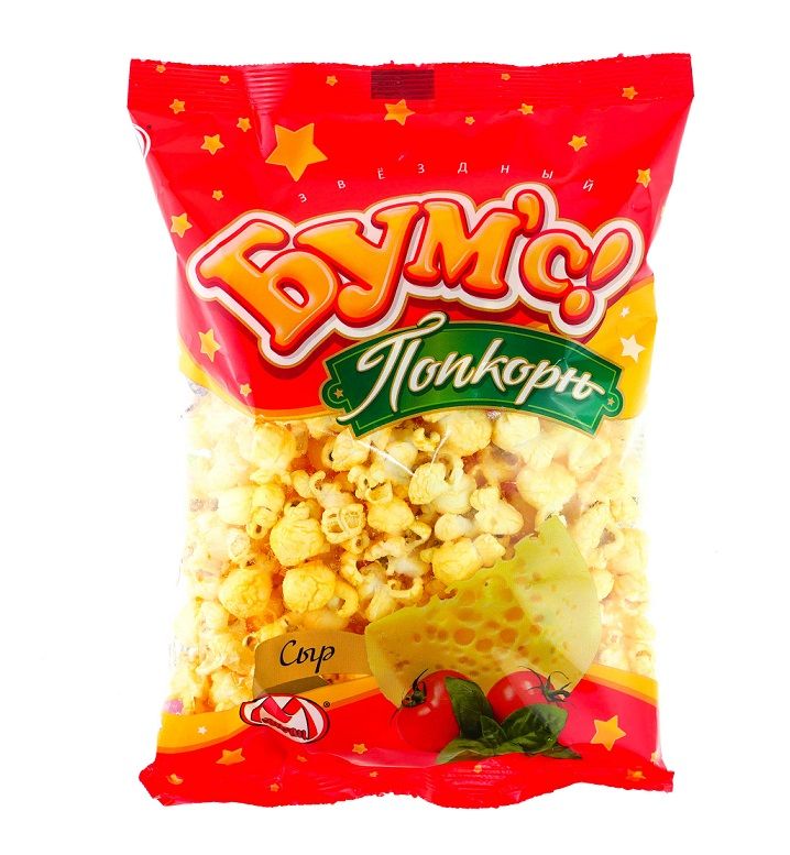 Кукуруза воздушная Звездный Бумс вкус сыра 50г-25ш