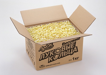 Чипсы картоф кольца Лучок вкус сметаны и зелени 35гр-30шт