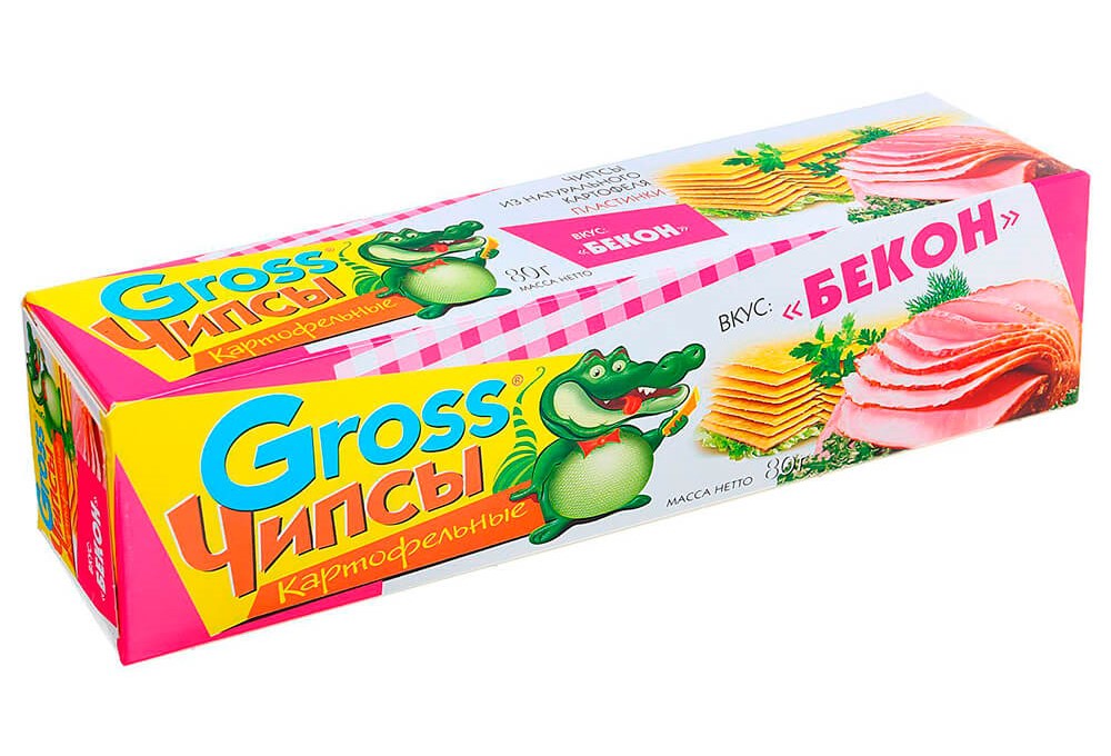 Чипсы Gross бекон 40гр-25шт