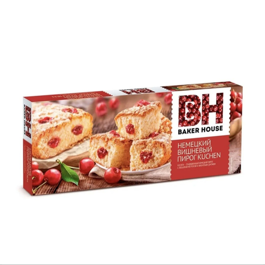 Пирог бискв Kuchen вишневый 350г 8шт