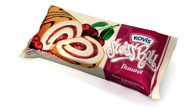 Рулет бис.Kovis с крем вишня 175г 15ш