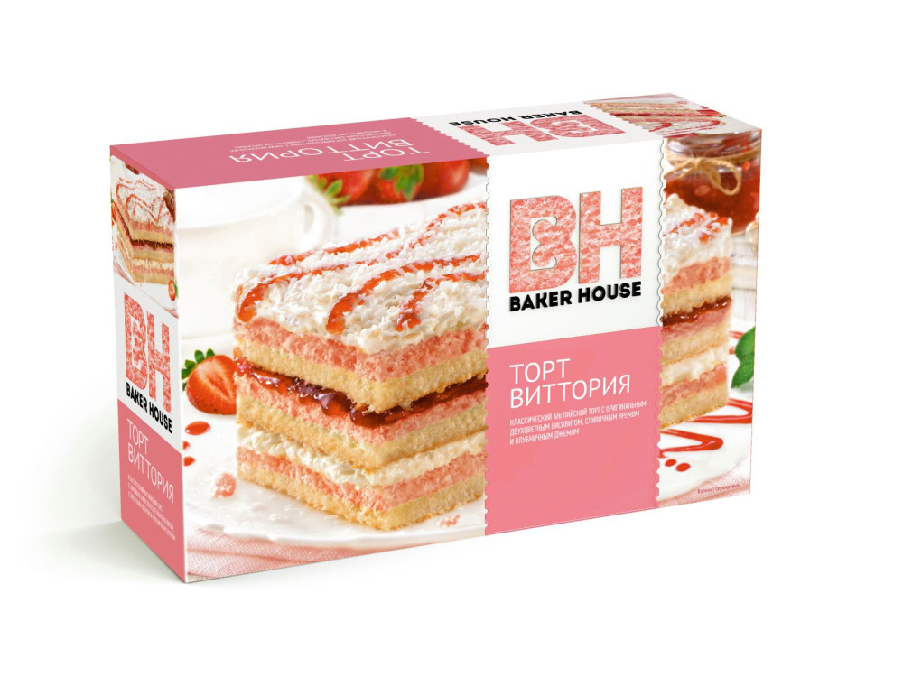 Торт бискв Baker House Виттория 350г 8шт