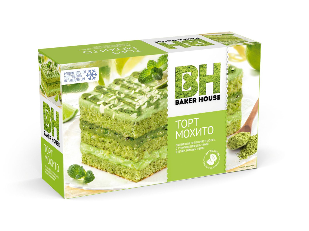 Торт бискв Baker House Мохито 350г 8шт
