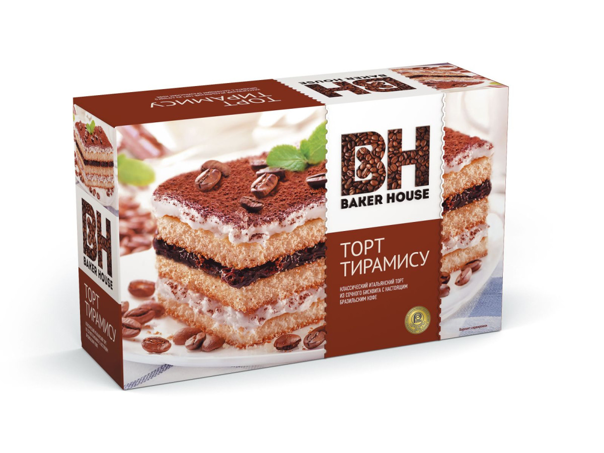 Торт бискв Baker House Тирамису 350г 8шт